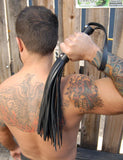 18" Basic Leather Flogger-BDSM GEAR, WHIPS & PADDLES-Male Stockroom