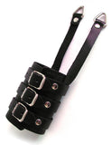 3" Leather Ball Stretcher w/ 2 Pulls  SEX TOYS COCK & BALLS