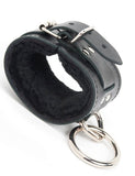 Premium Fleece-Lined Leather Cuffs w/ Locking Buckle
