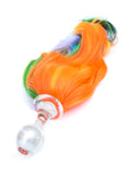 Five Color Ponytail Glass Butt Plug, Rainbow-The Stockroom