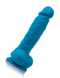 Colours Vibrating 5" Silicone Dildo, Blue