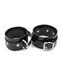 Black PVC Ankle Cuffs. Stockroom Originals.
