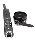 Black PVC Ankle Cuffs. Stockroom Originals.