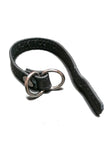 Leather Cock Ring with D-Ring, Black