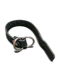 Leather Cock Ring with D-Ring, Black