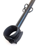 Big Barrel Wrist Spreader Bar 12" w/ Cuffs, Black-BDSM GEAR, BONDAGE RESTRAINTS, SPREADER BARS-Male Stockroom