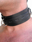 Black Buckling Leather Collar-BDSM GEAR, BEST SELLERS, BONDAGE RESTRAINTS, COLLARS & LEASHES-Male Stockroom