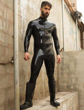 Latex Catsuit w/ Thru Zipper-BODY SUITS & APRONS, FETISH WEAR-Male Stockroom