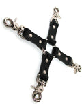 Black Leather Hog Tie  BDSM GEAR BONDAGE RESTRAINTS