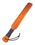 Leather Wrapped Narrow Wood Spanking Paddle