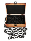 Medieval Dungeon Chain Set with Wood Case  BDSM GEAR BONDAGE RESTRAINTS