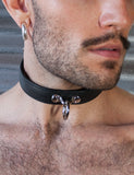 Premium Garment Leather Collar-BDSM GEAR, BEST SELLERS, BONDAGE RESTRAINTS, COLLARS & LEASHES-Male Stockroom