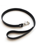 Black Premium Garment Leather Leash 2.5   BDSM GEAR BONDAGE RESTRAINTS