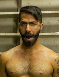 Silicone Ball Gag w/ Garment Leather Strap-BDSM GEAR, GAGS & MUZZLES, STOCKROOM ORIGINALS-Male Stockroom
