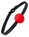 Silicone Ball Gag w/ Garment Leather Strap  BDSM GEAR GAGS & MUZZLES