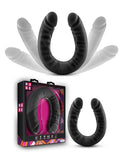 Silicone Black Double Dong, 18 Inch - Male Stockroom