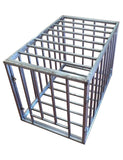 Steel Puppy Cage Deluxe  BDSM GEAR BDSM FURNITURE
