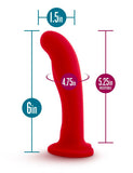 Temptasia Jezebel Silicone Dildo, Crimson