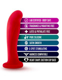 Temptasia Jezebel Silicone Dildo, Crimson