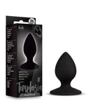Temptasia Slut Silicone Butt Plug, Black-ANAL TOYS, NEW!, SEX TOYS-Male Stockroom