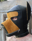 Two-Toned Dog Hood with Mouth Gag-BDSM GEAR, HOODS & BLINDFOLDS-Male Stockroom