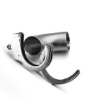 The open hand cuff lock of the Houdini Chastity Device is shown on a white background