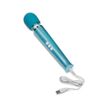 A Le Wand Vibrator lying on a white background.