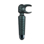 Full shot of the Man.Wan Evo Vibrator on a white background. The curved wings at the tip are slightly blurred to show vibration movement.