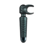 Full shot of the Man.Wan Evo Vibrator on a white background. The curved wings at the tip are slightly blurred to show vibration movement.
