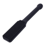 Black paddle brush on a white background