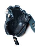 Penis Prison w/ Pin Prick Lining, Leather Cock Strap