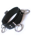 3-Ring Slave Collar w/ Locking Buckle-BDSM GEAR, BONDAGE RESTRAINTS, COLLARS & LEASHES, FEATURED PRODUCTS-Male Stockroom
