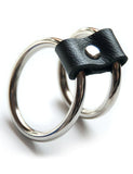 Double-O Leather Cock Ring Set
