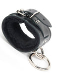 Premium Fleece-Lined Leather Cuffs w/ Locking Buckle