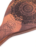 Floral Engraved Wood Spanking Paddle