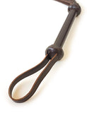 Brown Leather Braided Whip