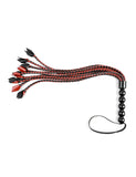 The Saffron Braided Flogger is shown against a blank background.