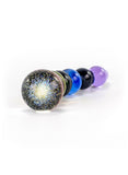 Crystal Delights Rainbow Bubble Glass Dildo with Dichroic Bulb