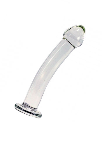 Crystal Delights Strapon Compatible Clear Glass Dildo