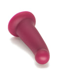 The KinkLab Ebb & Flow Silicone Dildo in Plum is shown on a white background.