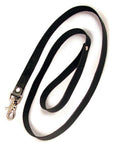 Black Leather Leash, 4'