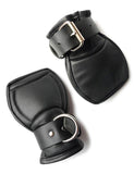 Deluxe Padded Fist Mitts Leather S/M  BDSM GEAR BONDAGE RESTRAINTS