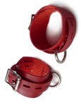 Locking/Buckling Wrist Cuffs, Red