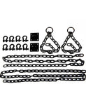 Medieval Dungeon Chain Set with Wood Case-ACCESSORIES, BDSM GEAR, BONDAGE RESTRAINTS-Male Stockroom