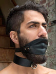 Over the Mouth Gag wit Silicone Ball-BDSM GEAR, GAGS & MUZZLES-Male Stockroom
