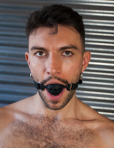 Silicone Breathable Ball Gag-BDSM GEAR, BEST SELLERS, GAGS & MUZZLES-Male Stockroom