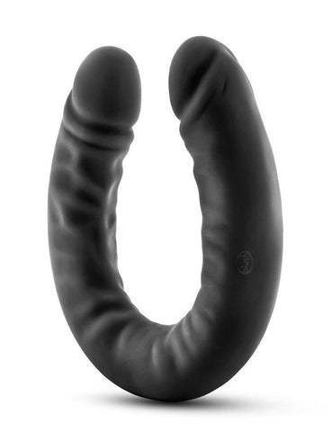 Silicone Double Dong, 18 Inch, Black, Thick