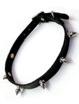 Spiked Leather Choker With D-Ring