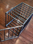 Steel Puppy Cage, Deluxe-BDSM FURNITURE, BDSM GEAR-Male Stockroom