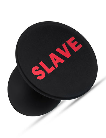 Temptasia Slave Silicone Butt Plug, Black-ANAL TOYS, NEW!, SEX TOYS-Male Stockroom